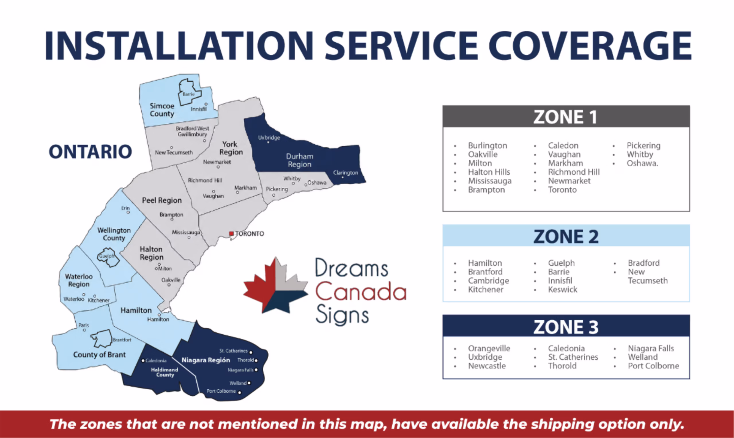Installation coverage map